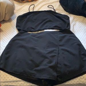 Two piece short/skirt outfit